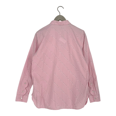 Ganni button down shirt, pink | woman 40