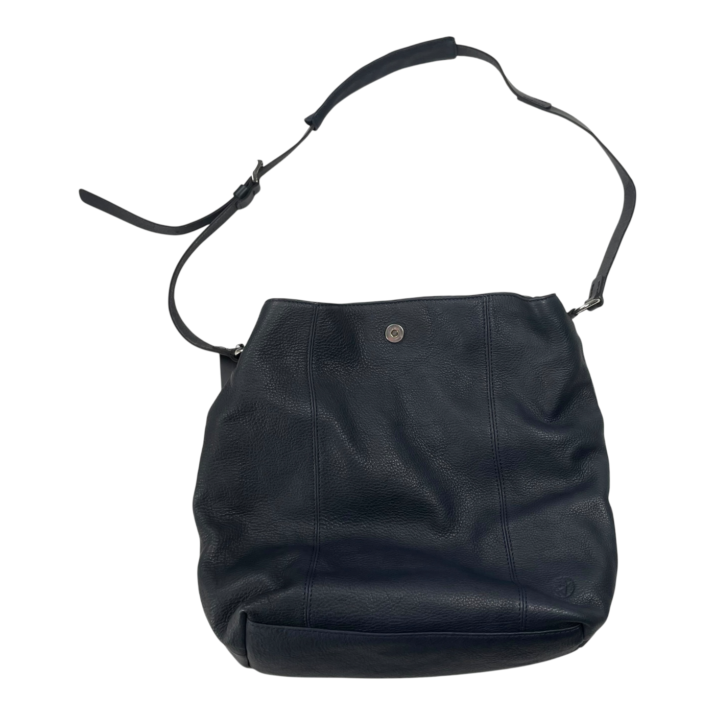 Harold's Bags leather chaza pouch, blue/black