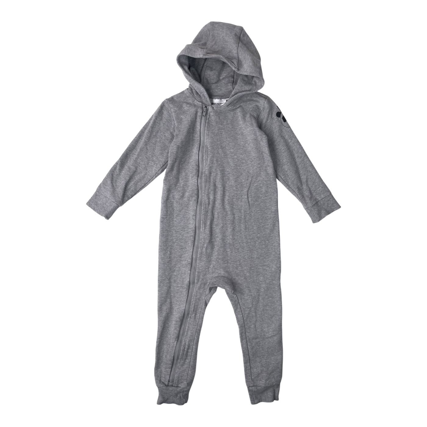 Mini Rodini hoodie jumpsuit, grey  | 92/98cm