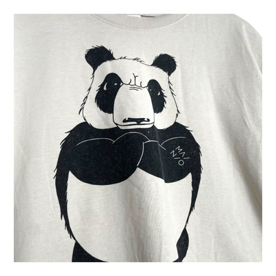 Mainio angry panda t-shirt, almond | unisex S/M