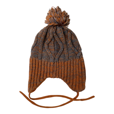 Reima wool beanie, brown/grey | 9-12m