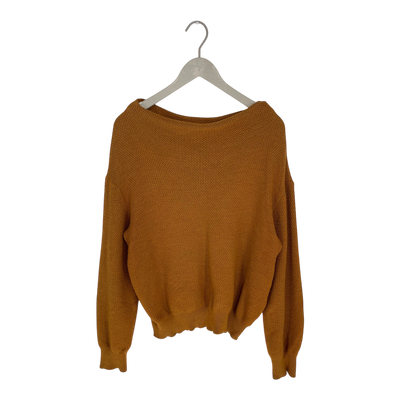 Uhana merino knit sweater, caramel brown | woman L