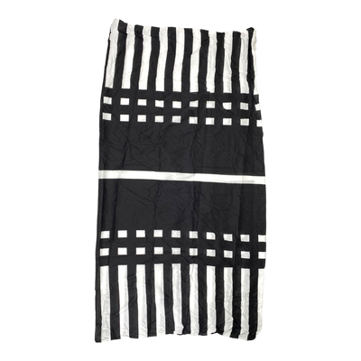 Marimekko tiet rantahuivi woven scarf, black/white