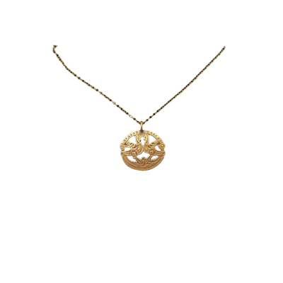 Kalevala Koru kuhmoisten kukot necklace, bronze