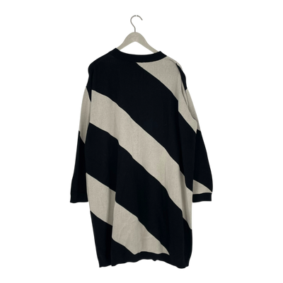 Papu knitted dress, stripes | woman L/XL