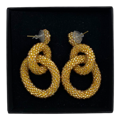 Kaiko gia earrings, golden