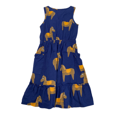 Mini Rodini woven dress, horse | 92/98cm