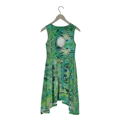 R/H belted tank dress, leafs | woman M