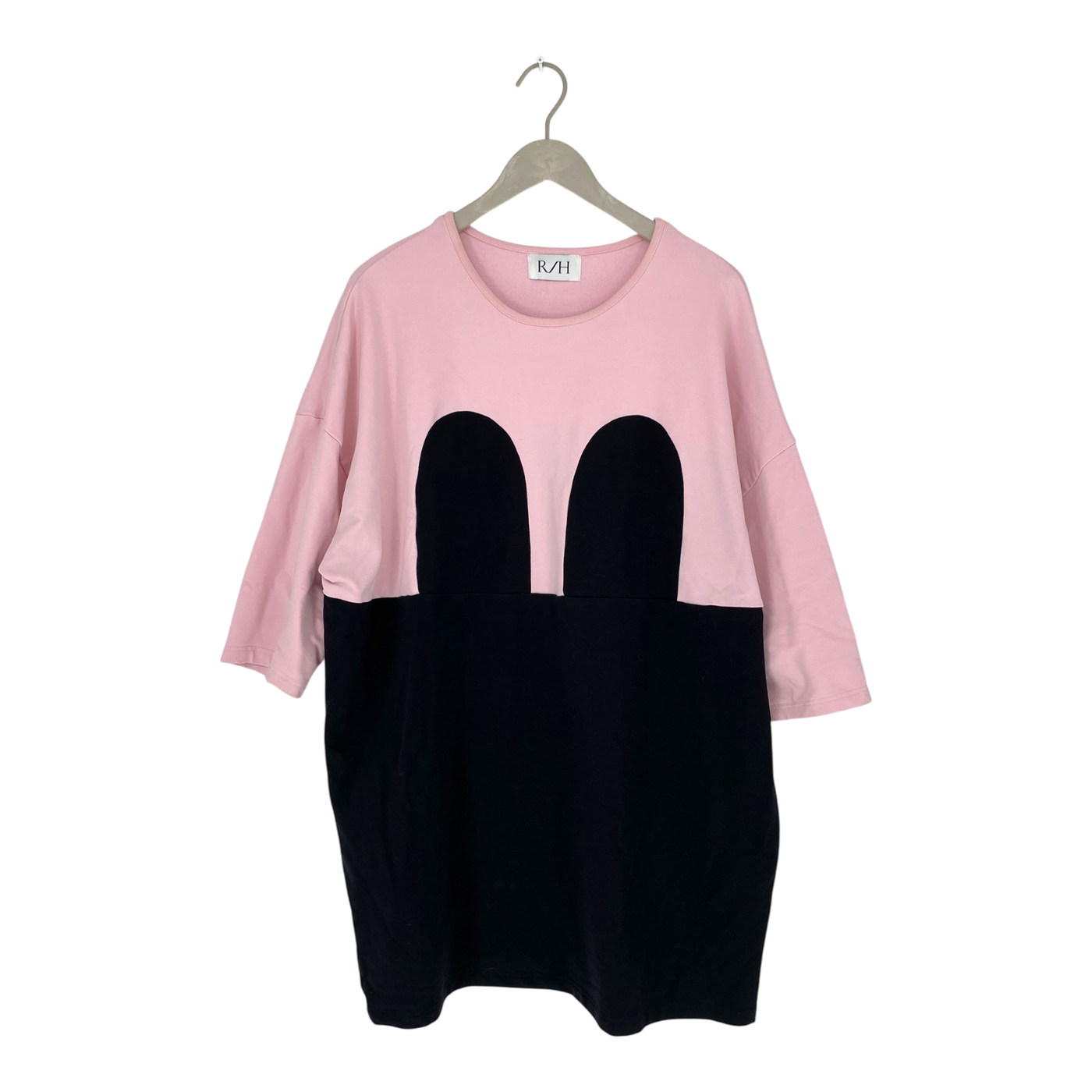 R/H mickey sweat dress, pink/black | woman onesize