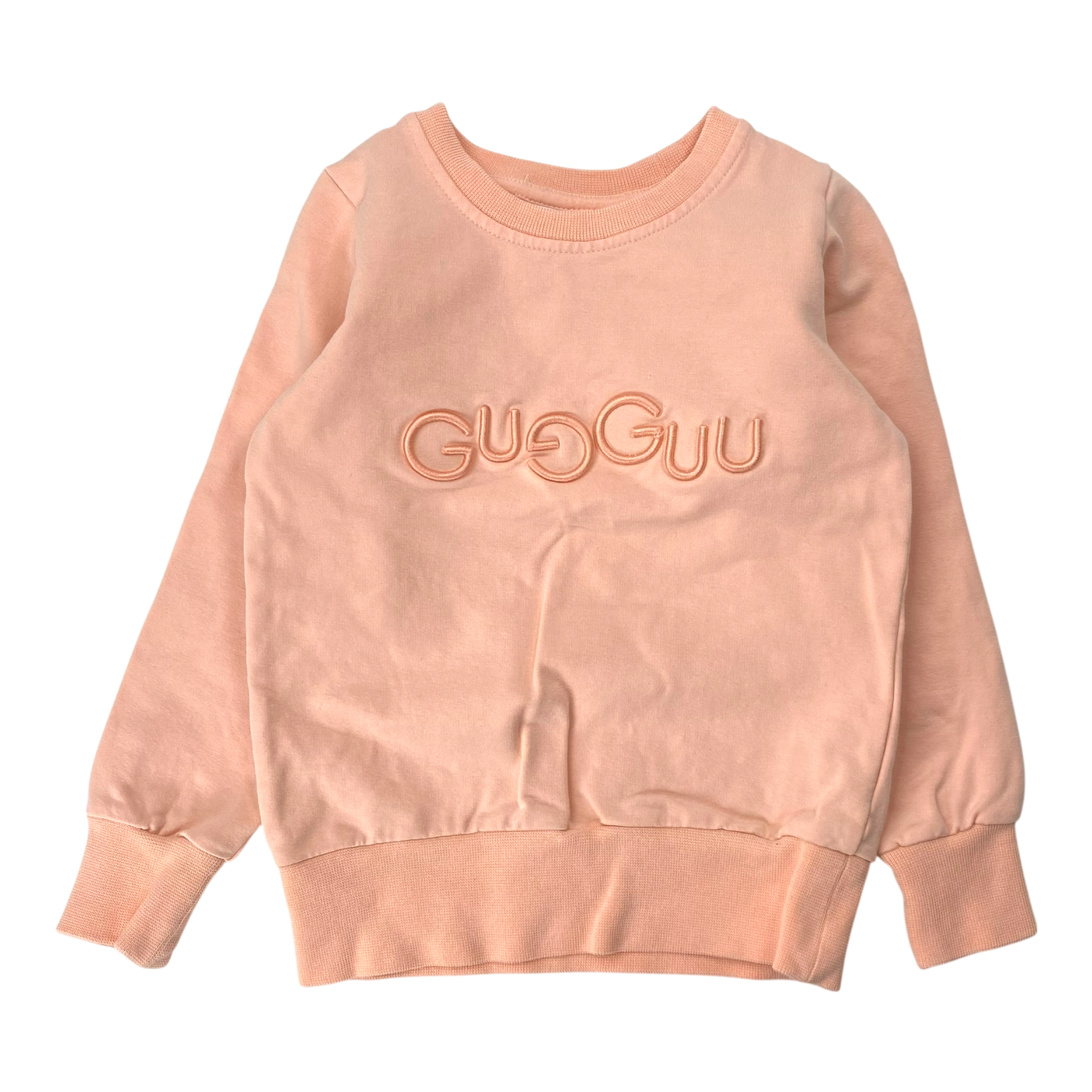 Gugguu logo sweatshirt, coral pink | 98cm