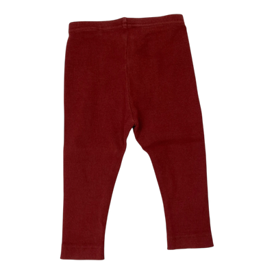Metsola rib leggings, rust | 74/80cm