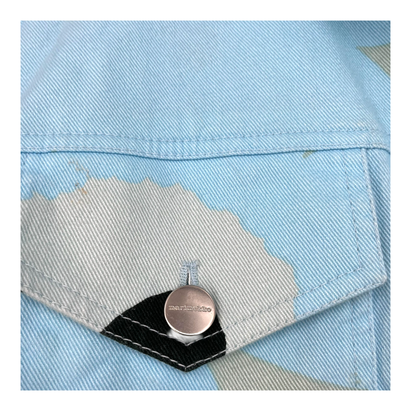Marimekko denim jacket, unikko | woman M