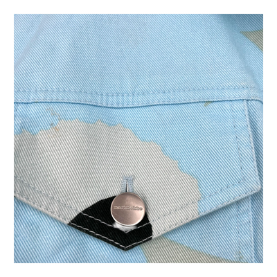 Marimekko denim jacket, unikko | woman M