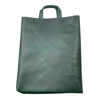 Harold's Bags kraud leather paperbag, green