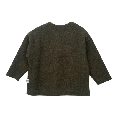 Mainio boiled wool jacket, hunter green | 86/92cm