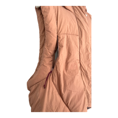 Embassy of Bricks and Logs andora puffer vest, shadow rose | woman S