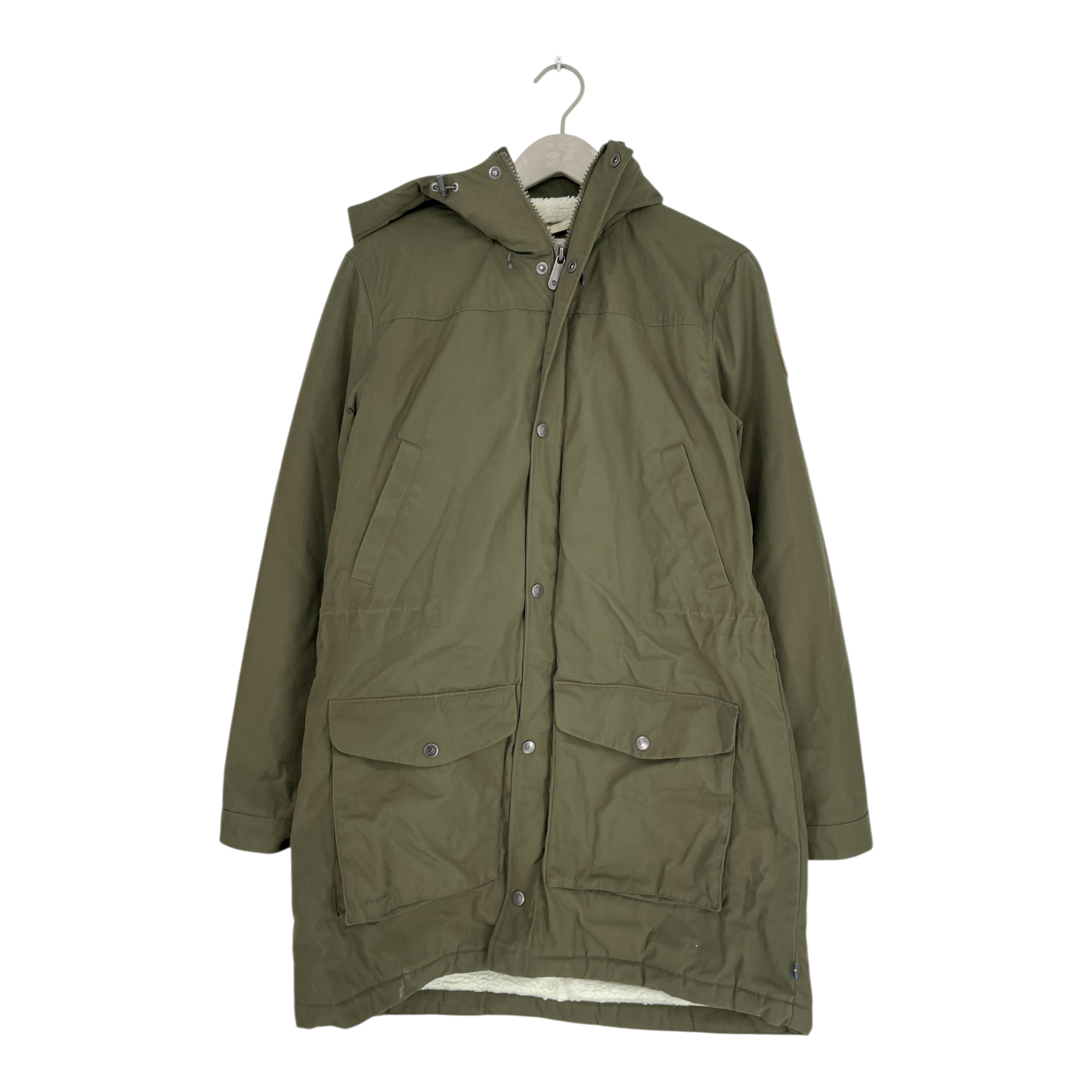 Fjällräven greenland winter parka, olive green | woman M