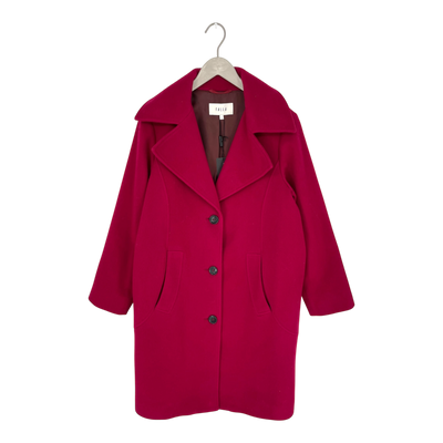 Falla valkama wool coat, dark fuchsia | woman S