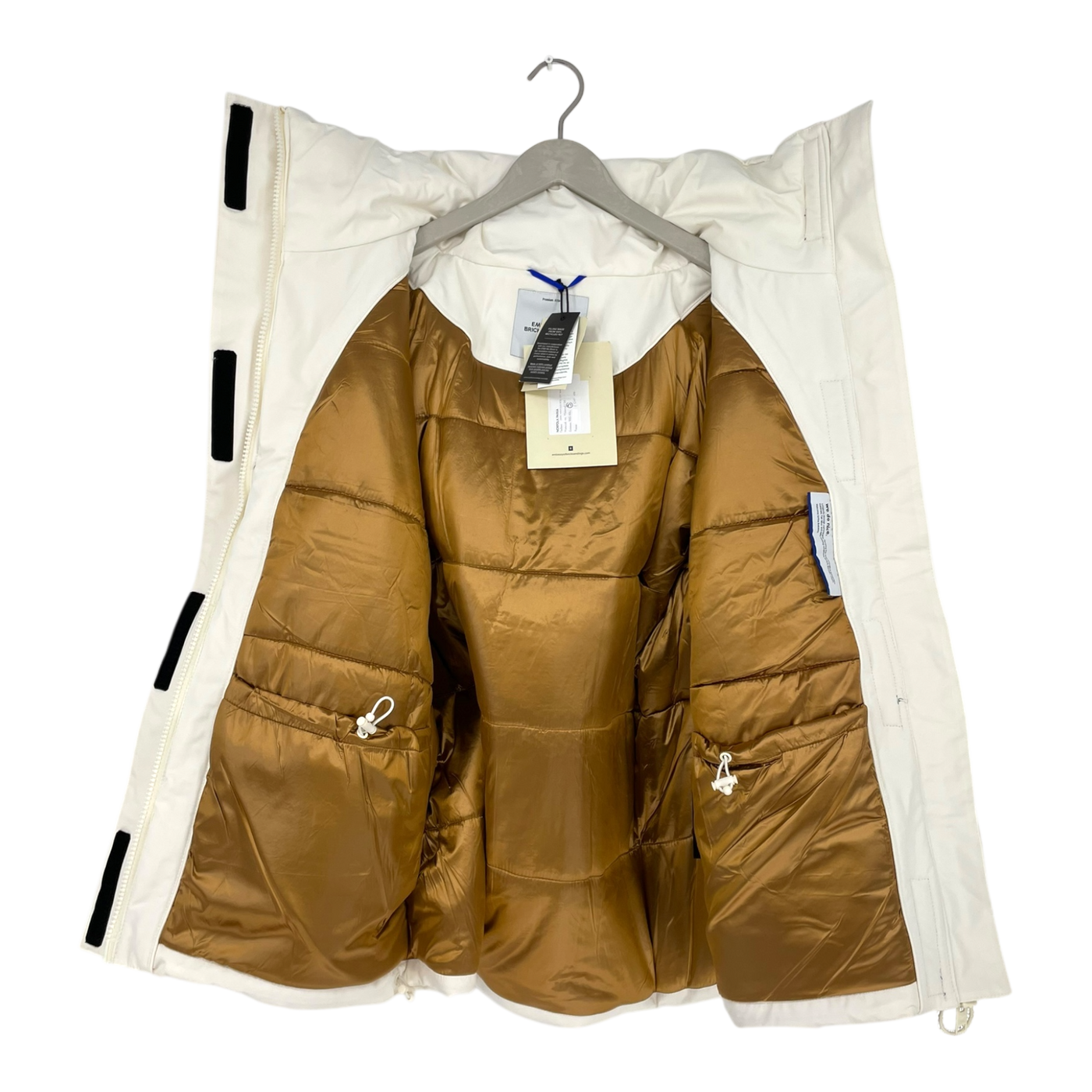 Embassy of Bricks and Logs norfolk parka, white | unisex S