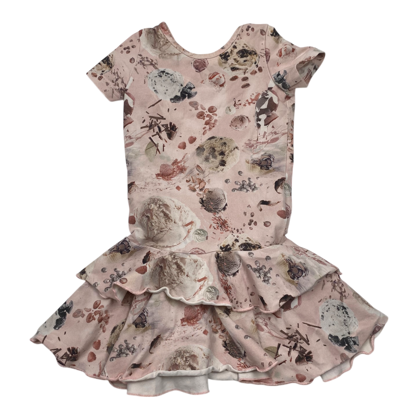 Gugguu t-shirt frilla dress, flower | 98cm