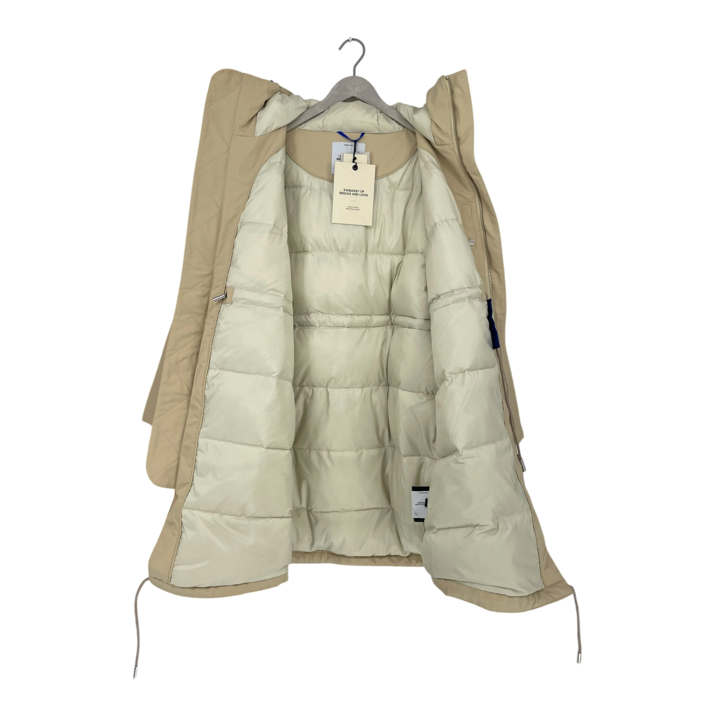 Embassy of Bricks and Logs albury coat, sand | woman S