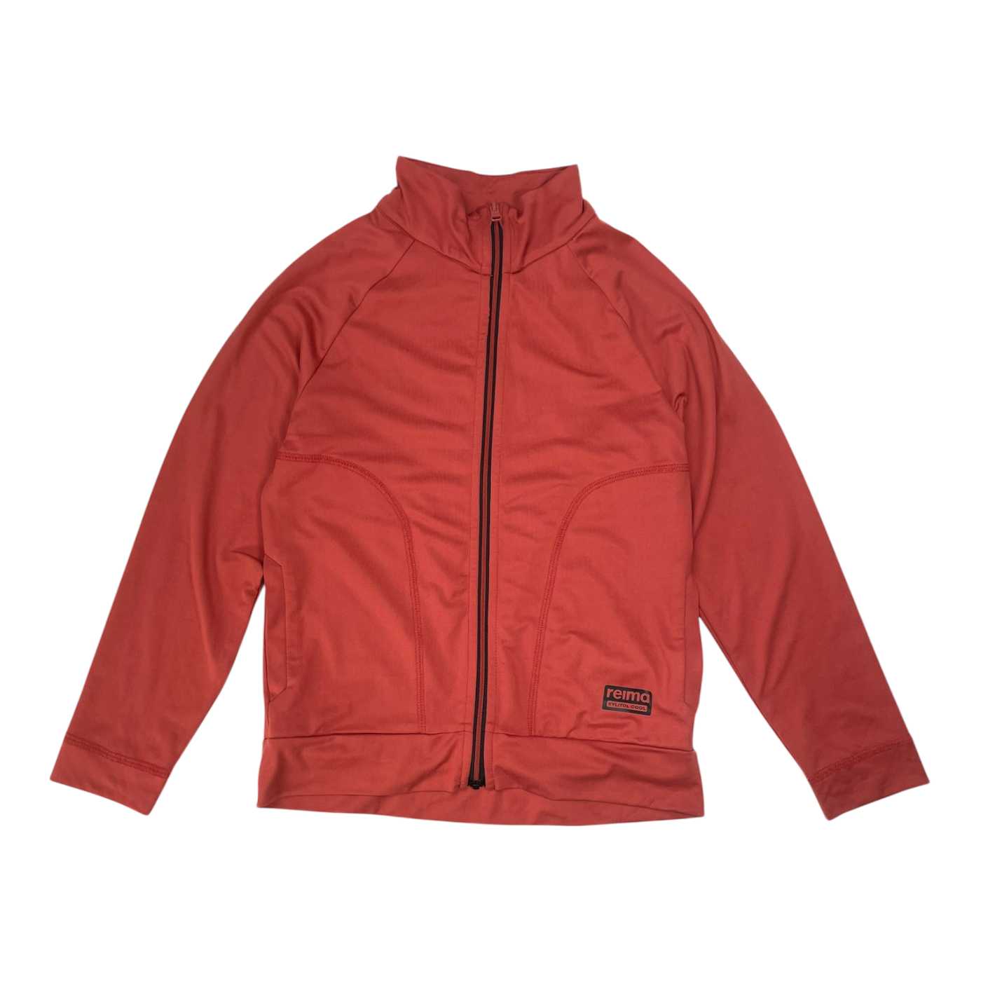 Reima harkat zip sweater, rust | 128cm