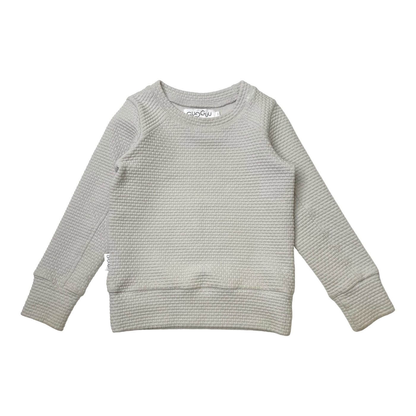 Gugguu bubble sweatshirt, platinum | 104cm