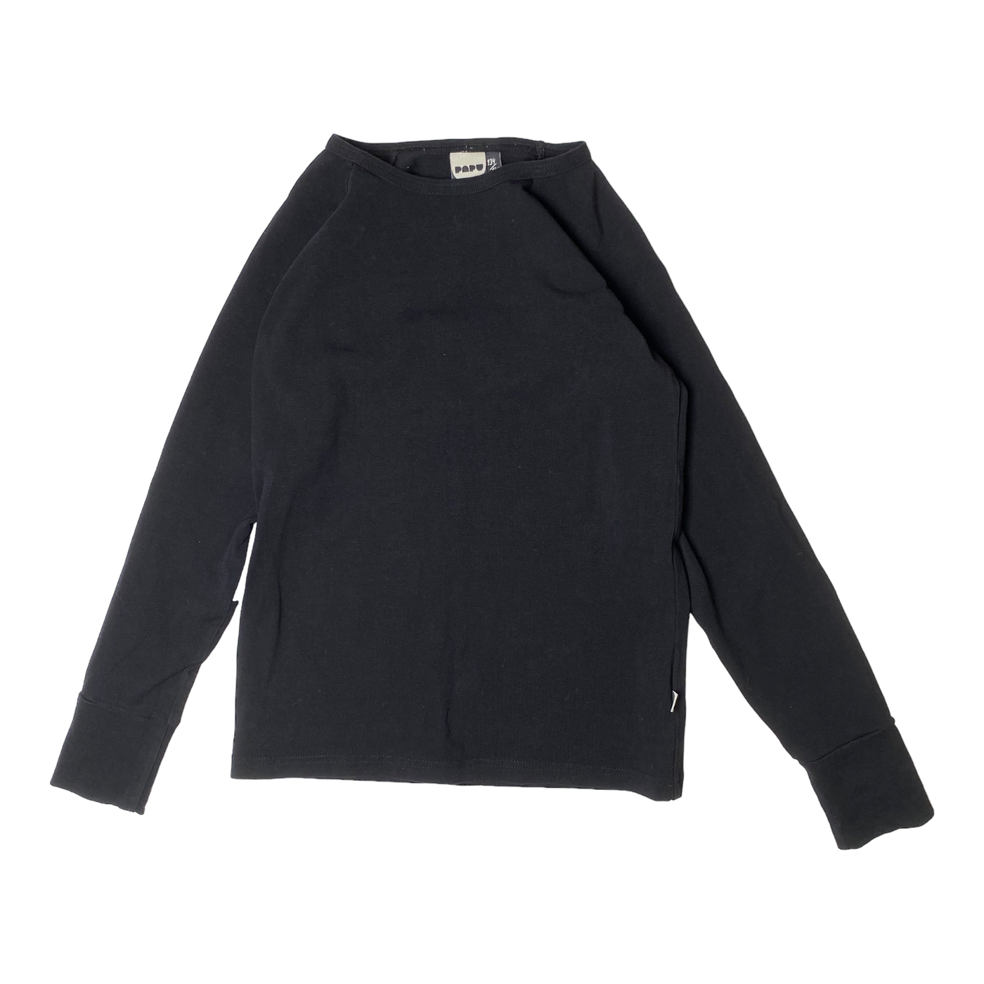 Papu patch shirt, black/grey | 134/140cm