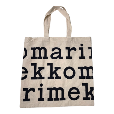 Marimekko logo bag, vanilla & black | onesize