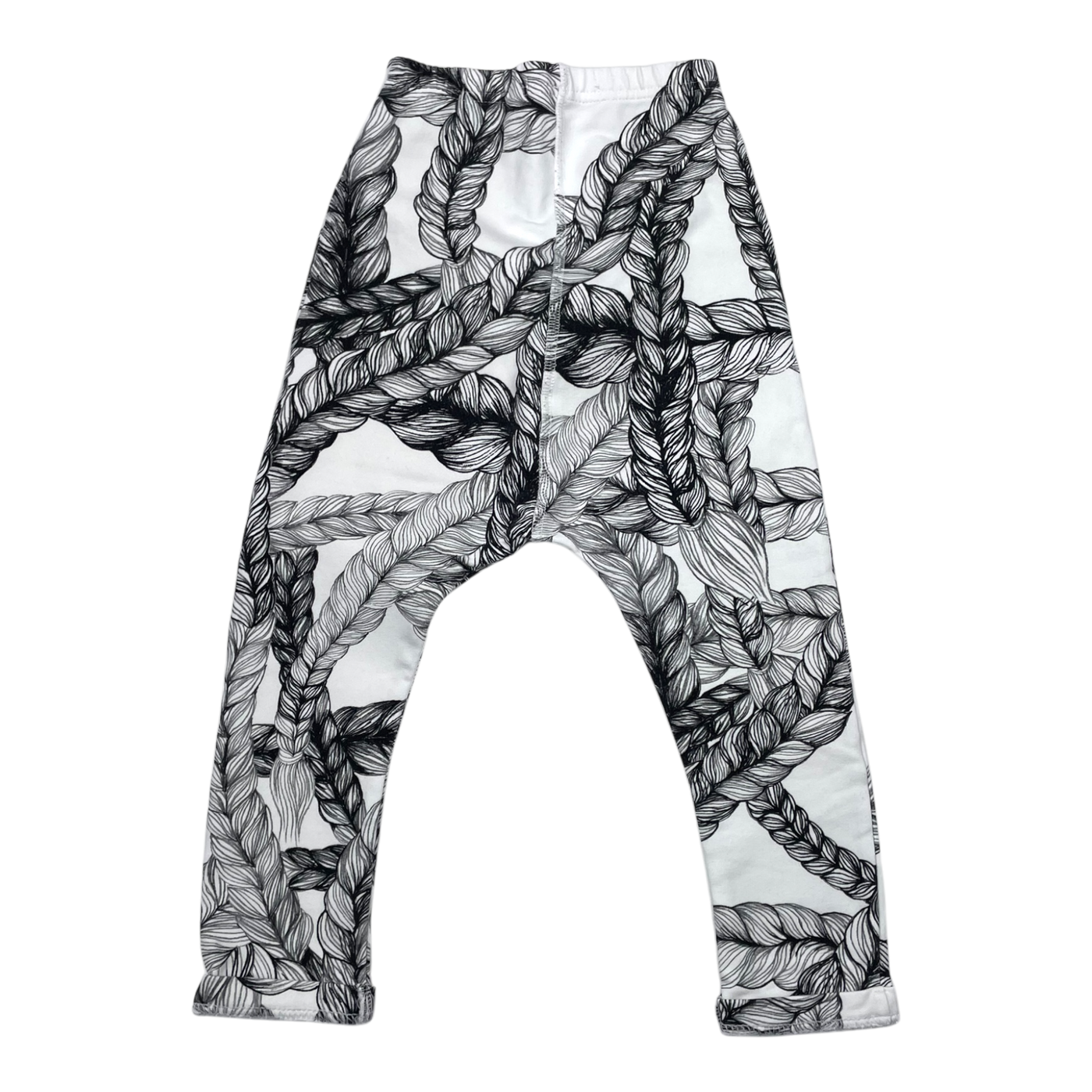 Vimma letti baggy pants, black & white | 100cm