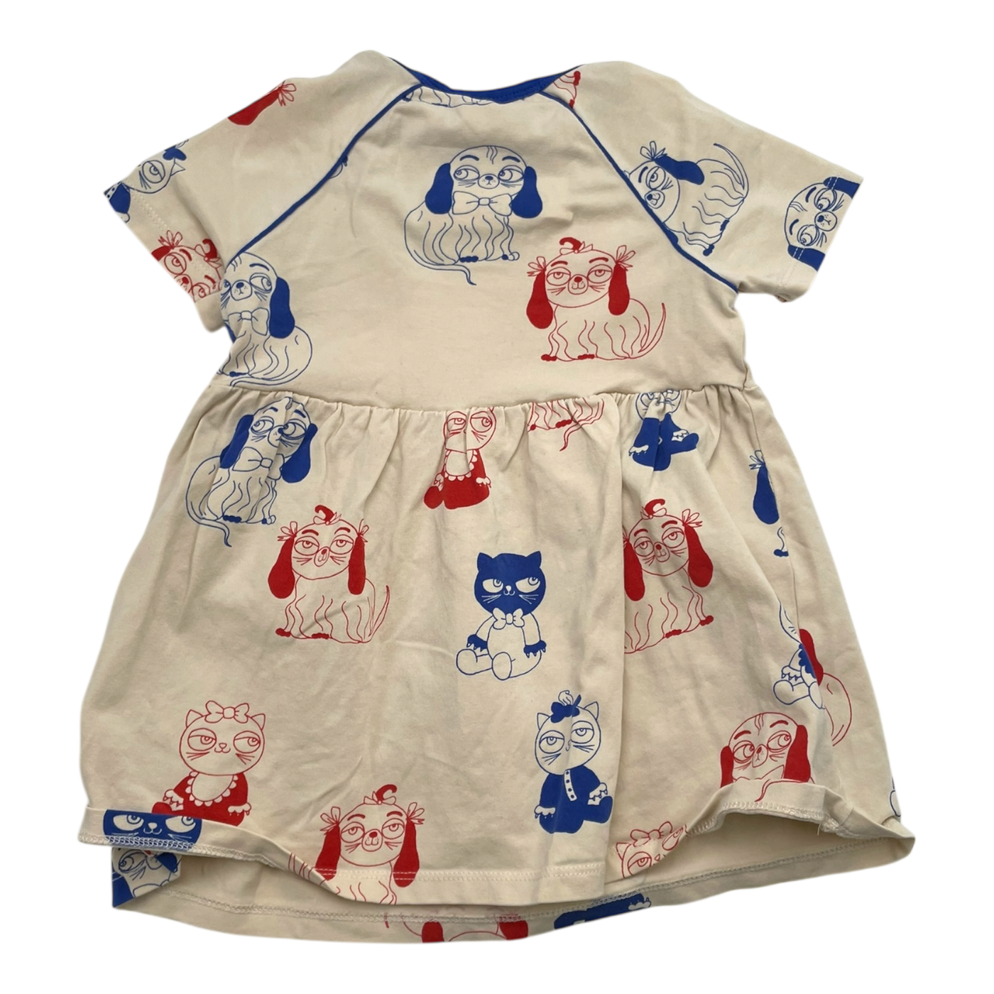 Mini Rodini dress, cat & dog | 80/86cm