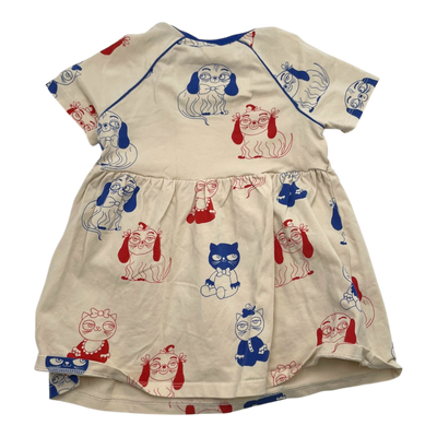 Mini Rodini dress, cat & dog | 80/86cm