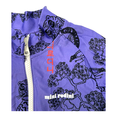 Mini Rodini UV swim suit, purple jungle | 92/98cm