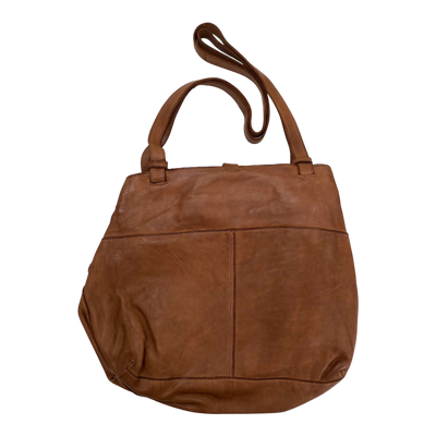 Harold's Bags leather submarine shopper twin, cognac