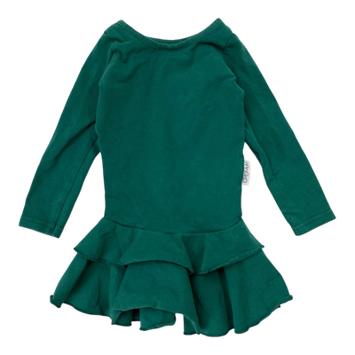 Gugguu frilla dress, teal | 62cm