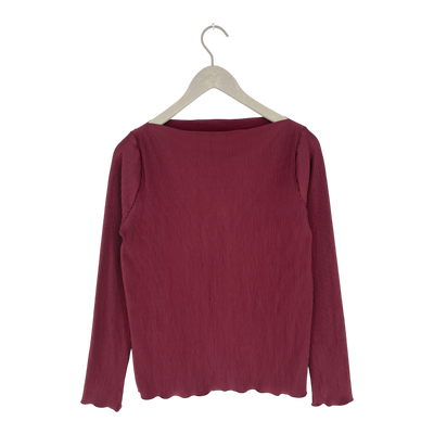 Soft Rebels asiatic plissé blouse, burgundy | woman S
