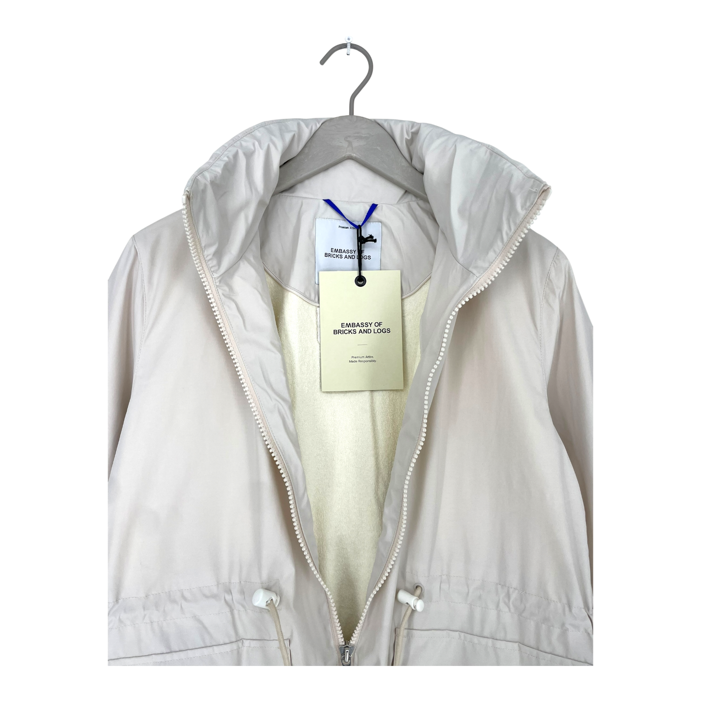 Embassy of Bricks and Logs montreux rain jacket, beige | woman S