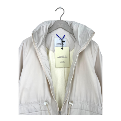 Embassy of Bricks and Logs montreux rain jacket, beige | woman S