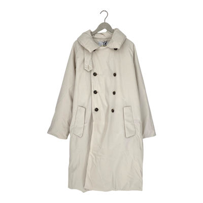 Embassy of Bricks and Logs stainburn puffer coat, ivory | woman L