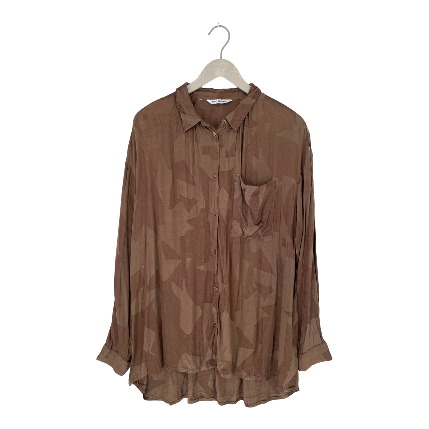 Soft Rebels mabel shirt, brown | woman XXL