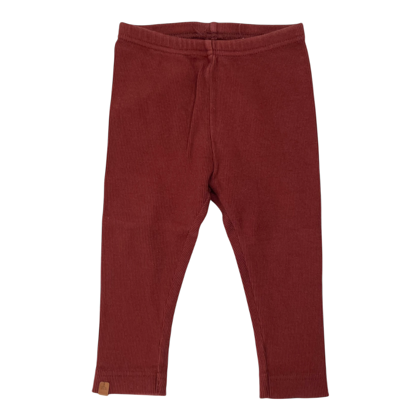 Metsola rib leggings, rust | 74/80cm