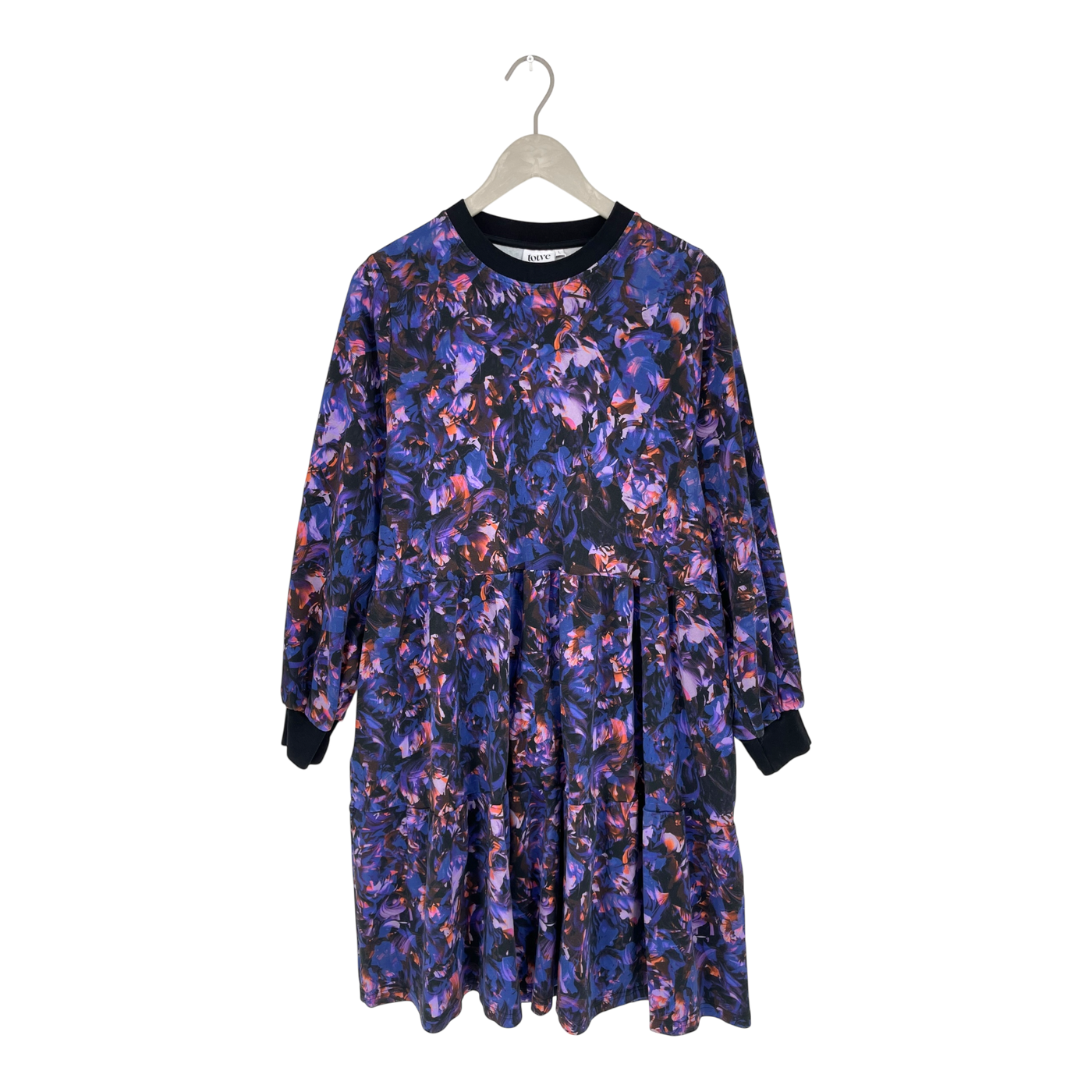 Toive tiered dress, lila kide | woman L