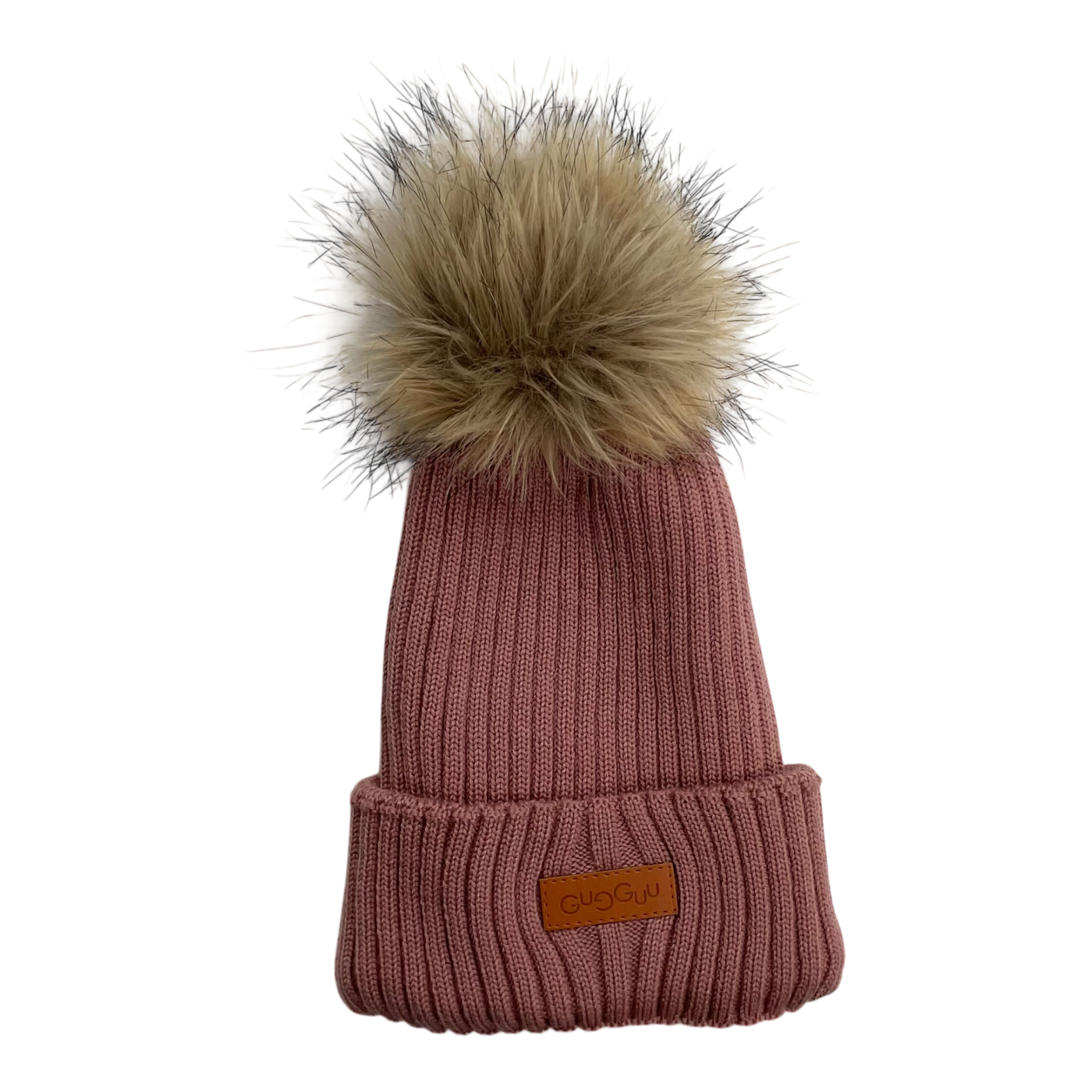 Gugguu Merino pelziger Mütze, alte Rose | L