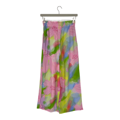 Mainio wide pants, pink bloom | woman S