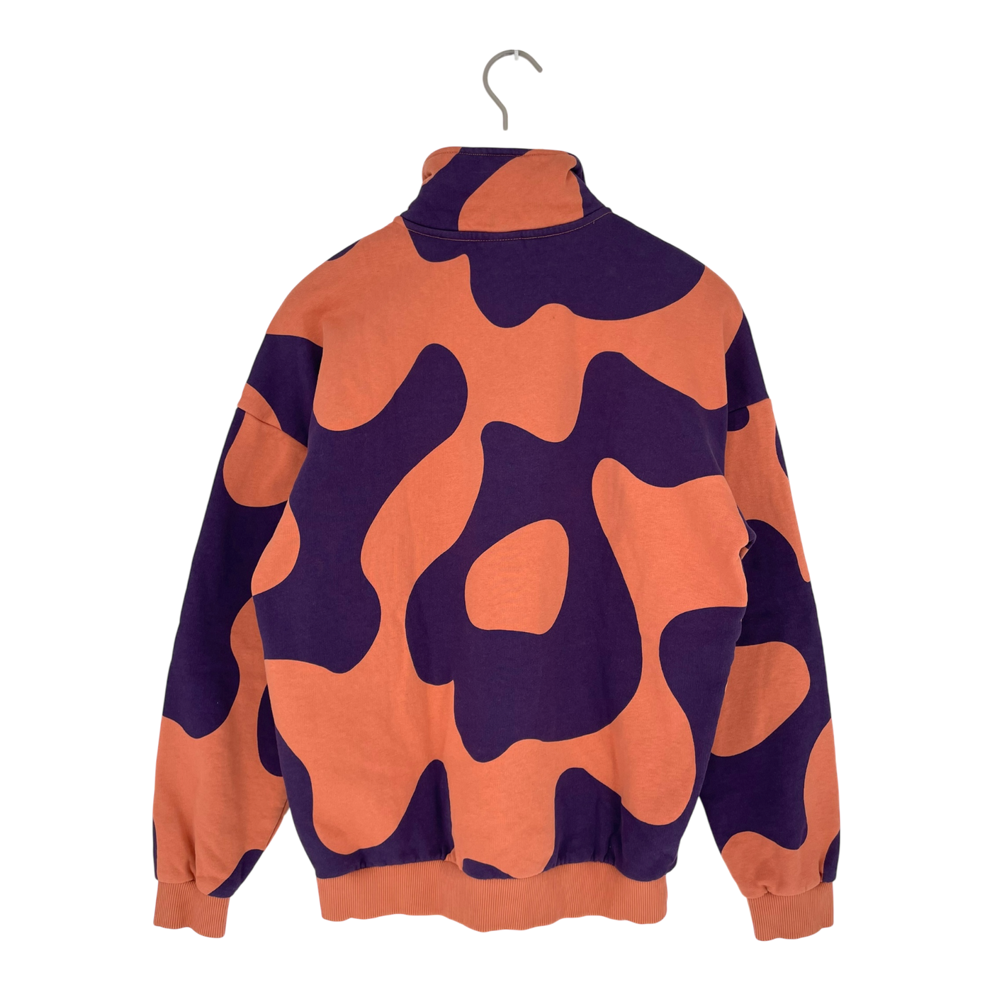 Mainio superpower half zip sweatshirt, terracotta/purple | woman XS