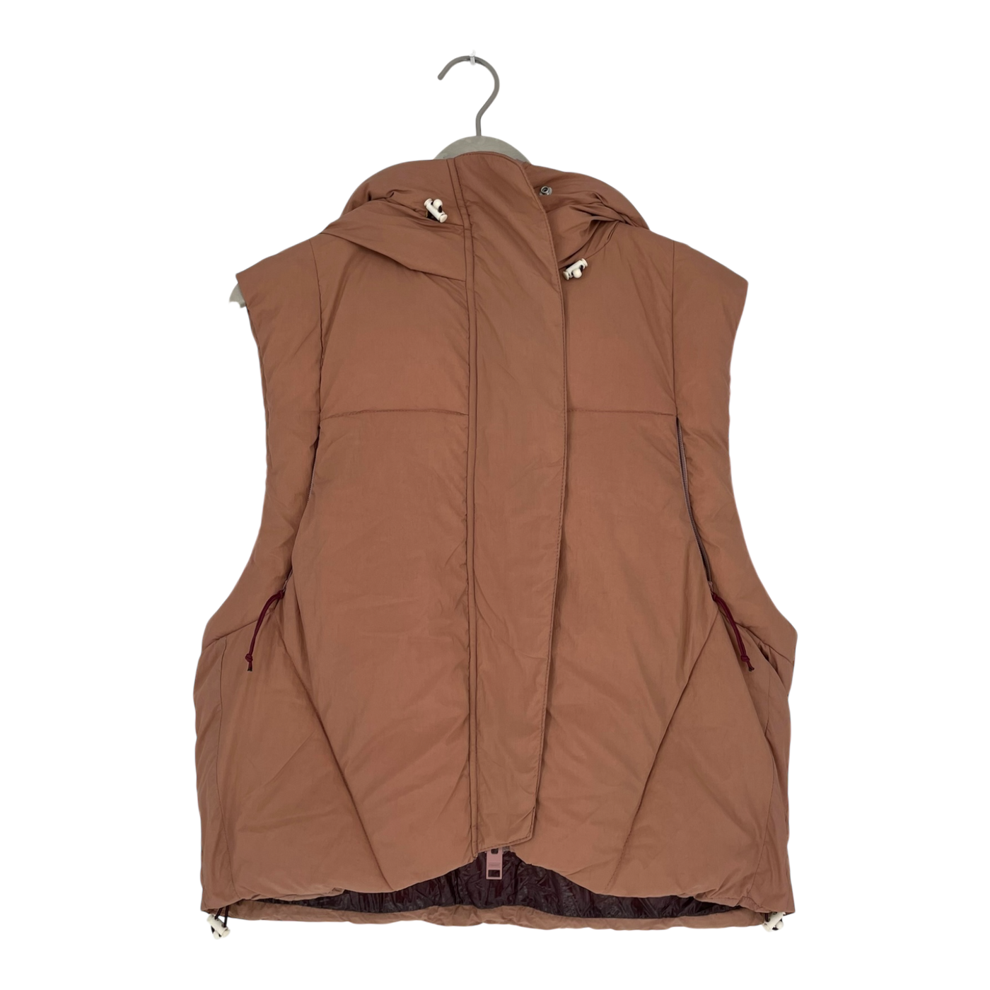 Embassy of Bricks and Logs andora puffer vest, shadow rose | woman S