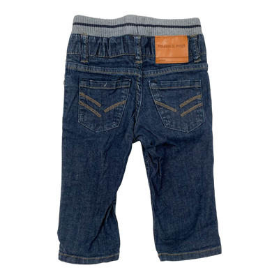 Polarn O. Pyret jeans, denim blue | 74cm