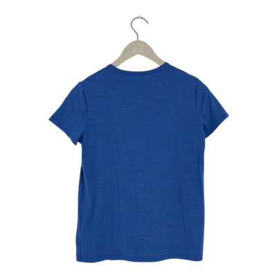 Halti merino wool t-shirt, blue | woman 38