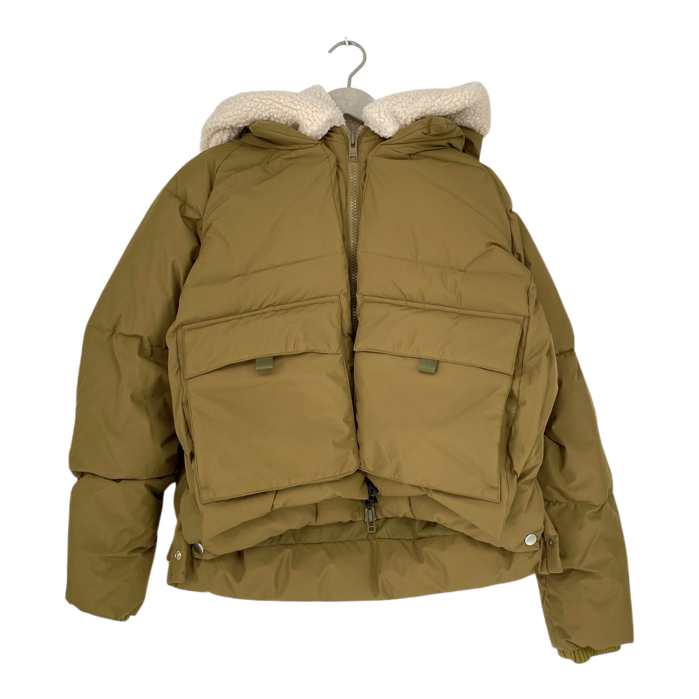 Embassy of Bricks and Logs Chicago puffer jacket, green | unisex S