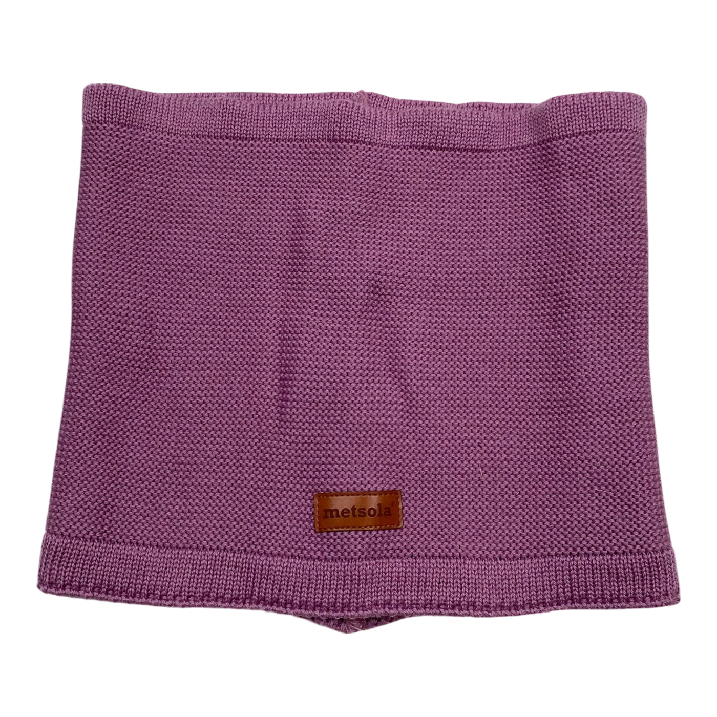 Metsola knit merino tube scarf, purple | onesize